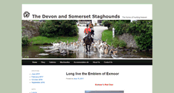 Desktop Screenshot of devonandsomersetstaghounds.net